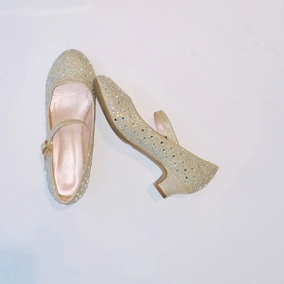 De Blossom Collection Shoes Girls Sparkle Dress Shoes Size
